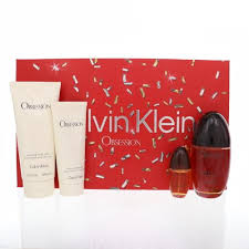 GIFT/SET OBSESSION 4 PCS.(3.3 EDP SPRAY +.6. By CALVIN KLEIN For Women