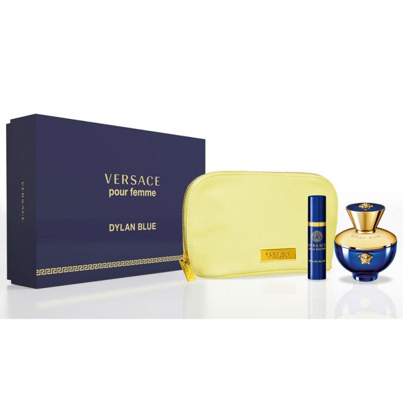 GIFT/SET DYLAN BLUE POUR FEMME 3 PCS. BY VERSACE: 3.4 FL By VERSACE For WOMEN