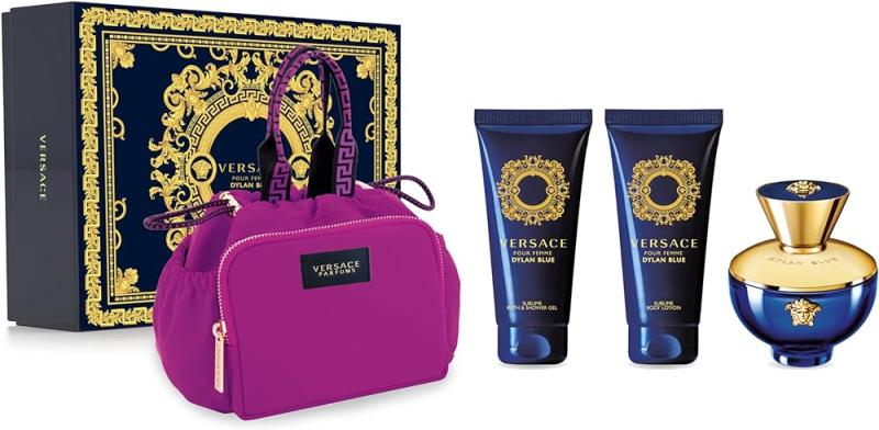 GIFT/SET DYLAN BLUE POUR FEMME BY VERSACE 4 PCS.  3. By VERSACE For WOMEN