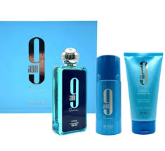 GIFT/SET AFNAN 9AM DIVE U 3 PCS.  3.4 EDP + 5.0 SG + 5.0 DEO M. DESIGNER: AFNA