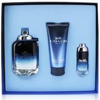 GIFT/SET COACH NEW YORK BLUE BY COACH 3 PCS.  100M By COACH For MEN