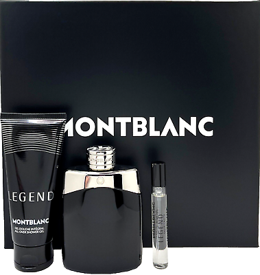 GIFT/SET LEGEND 3 PCS.  3.3 FL BY MONT BLANC FOR MEN